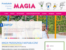 Tablet Screenshot of magiaprzedszkole.edu.pl